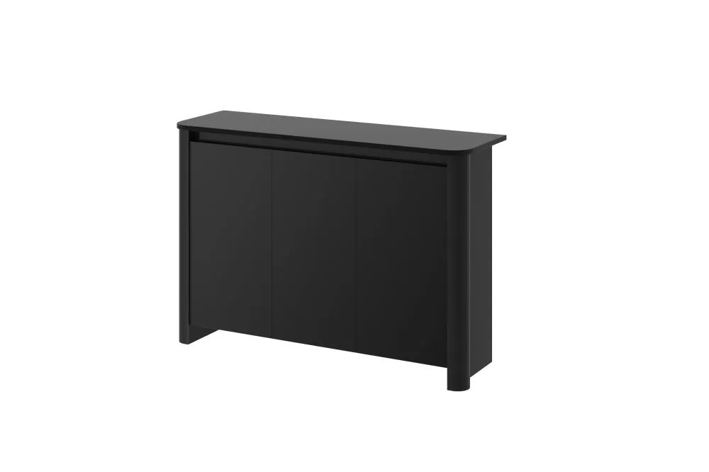 Kumode Forum K ar LED · Melns · 147 × 44 × 91 cm
