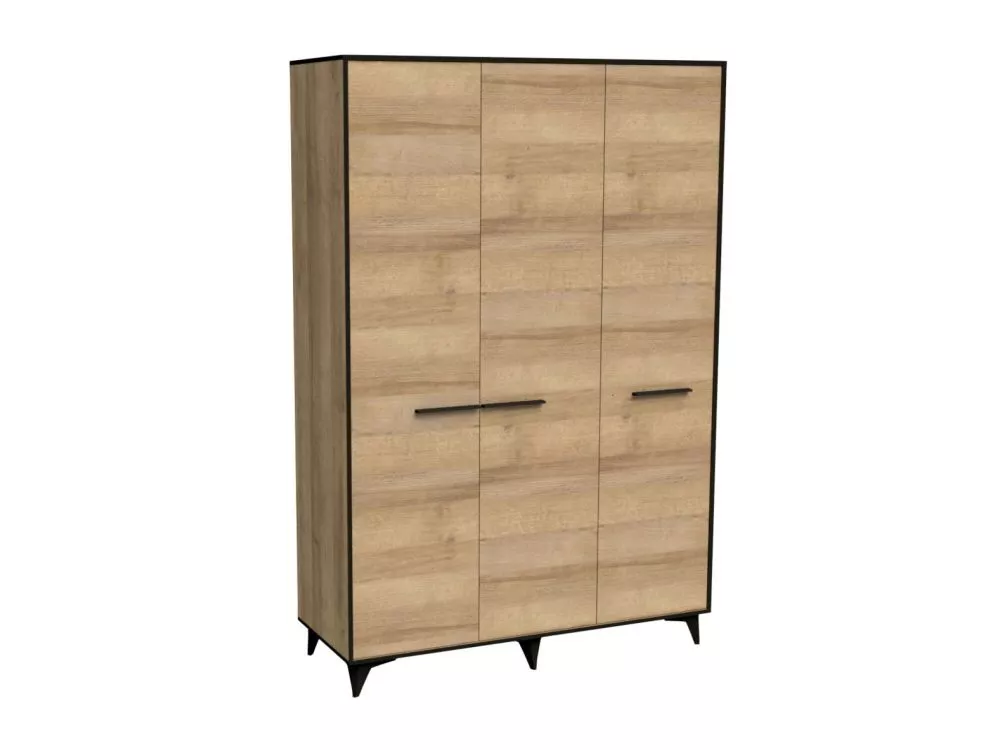 Skapis Frida 2 S3D · Ozols riviera · 135 × 53 × 201 cm