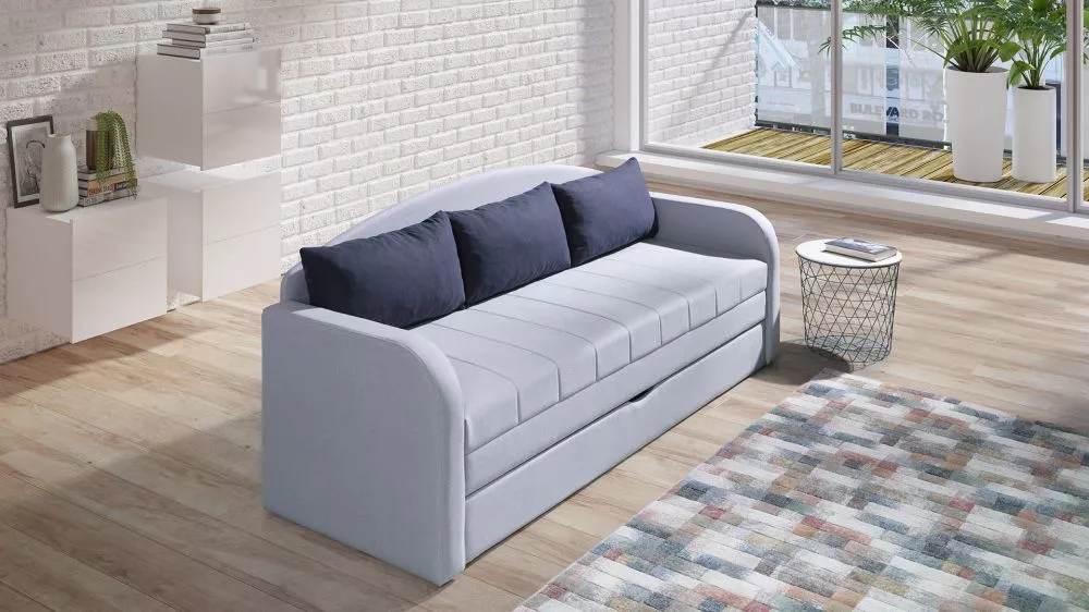 Dīvāns Tenus 2 Sofa Standard · Gaiši pelēks · 76 × 208 × 86 cm