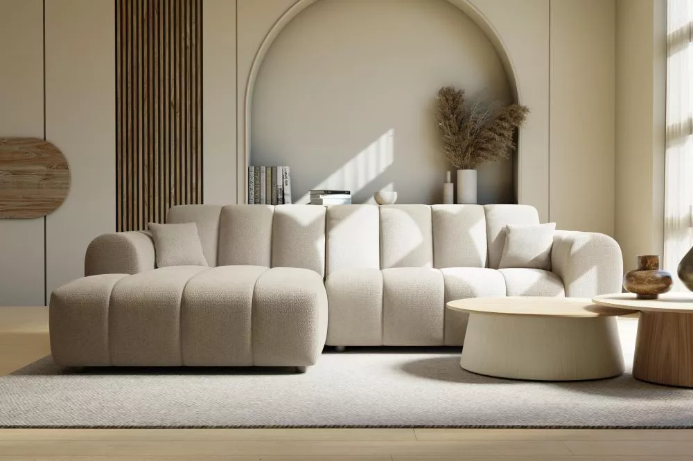 Dīvāns Ray Mini Standard · Bēšs · 160 × 268 × 72 cm