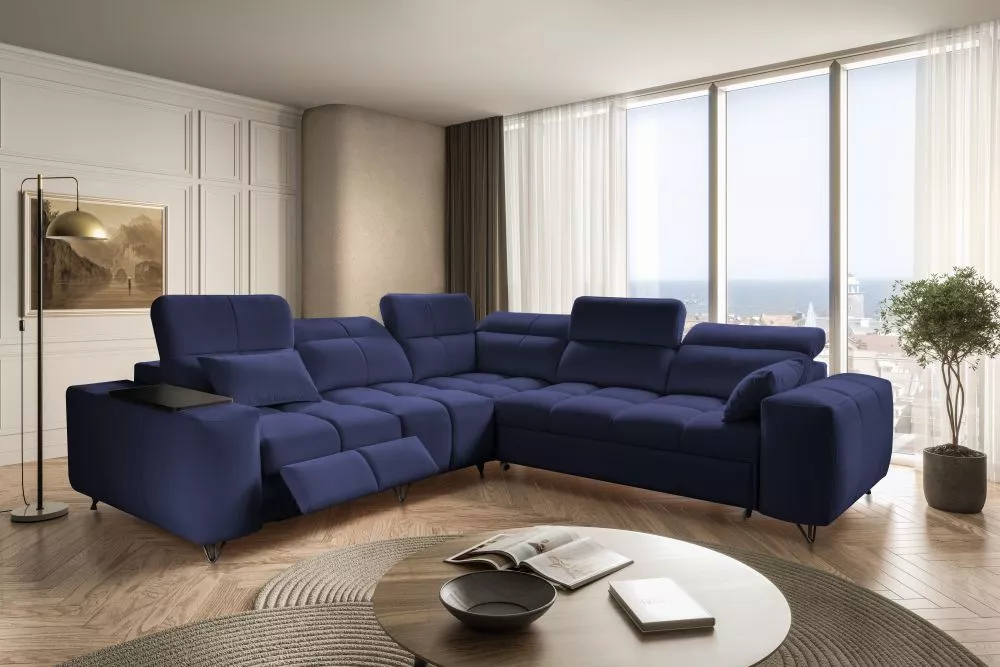 Dīvāns Celesto 3 Mix Standard · Zils · 275 × 275 × 78 cm