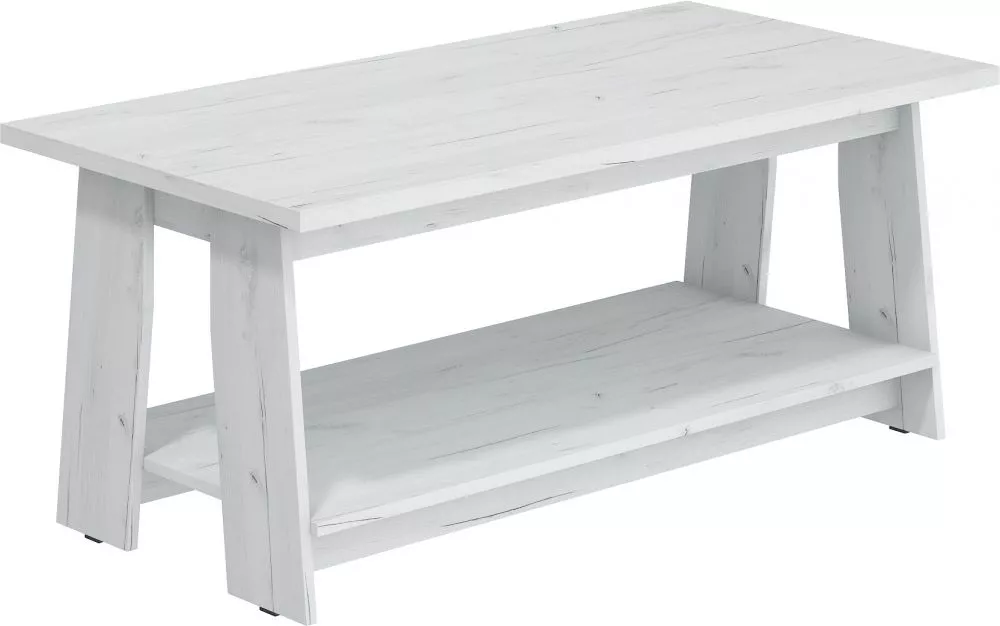 Žurnālgalds Rack RAC 02 · Balts ozols · 120 × 60 × 50 cm
