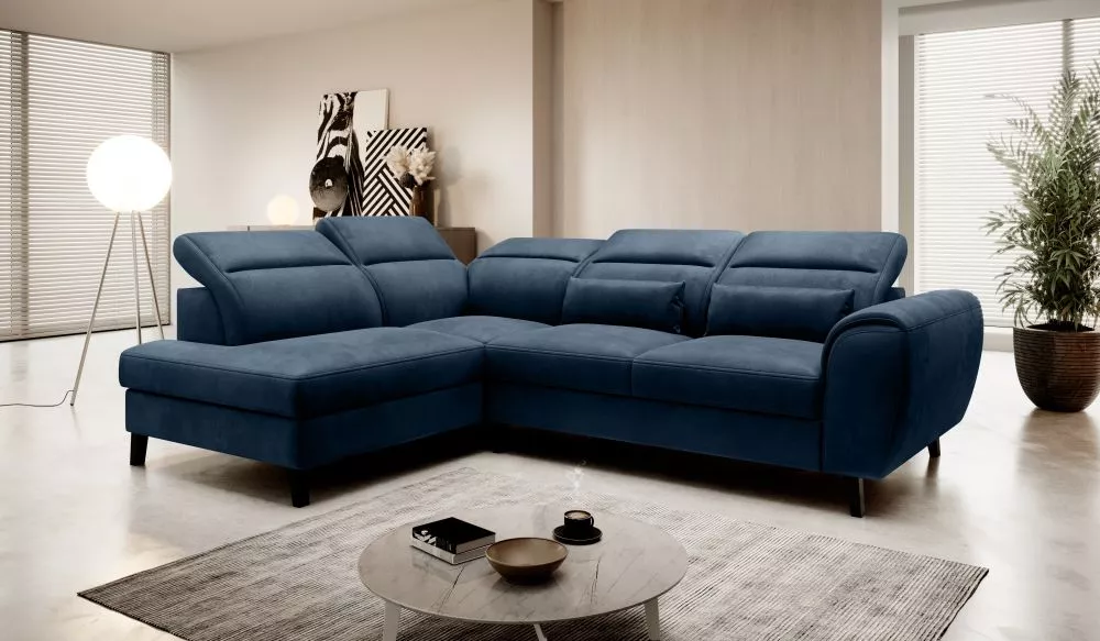 Dīvāns Noble Premium Standard · Tumši zils · 201 × 255 × 83 cm