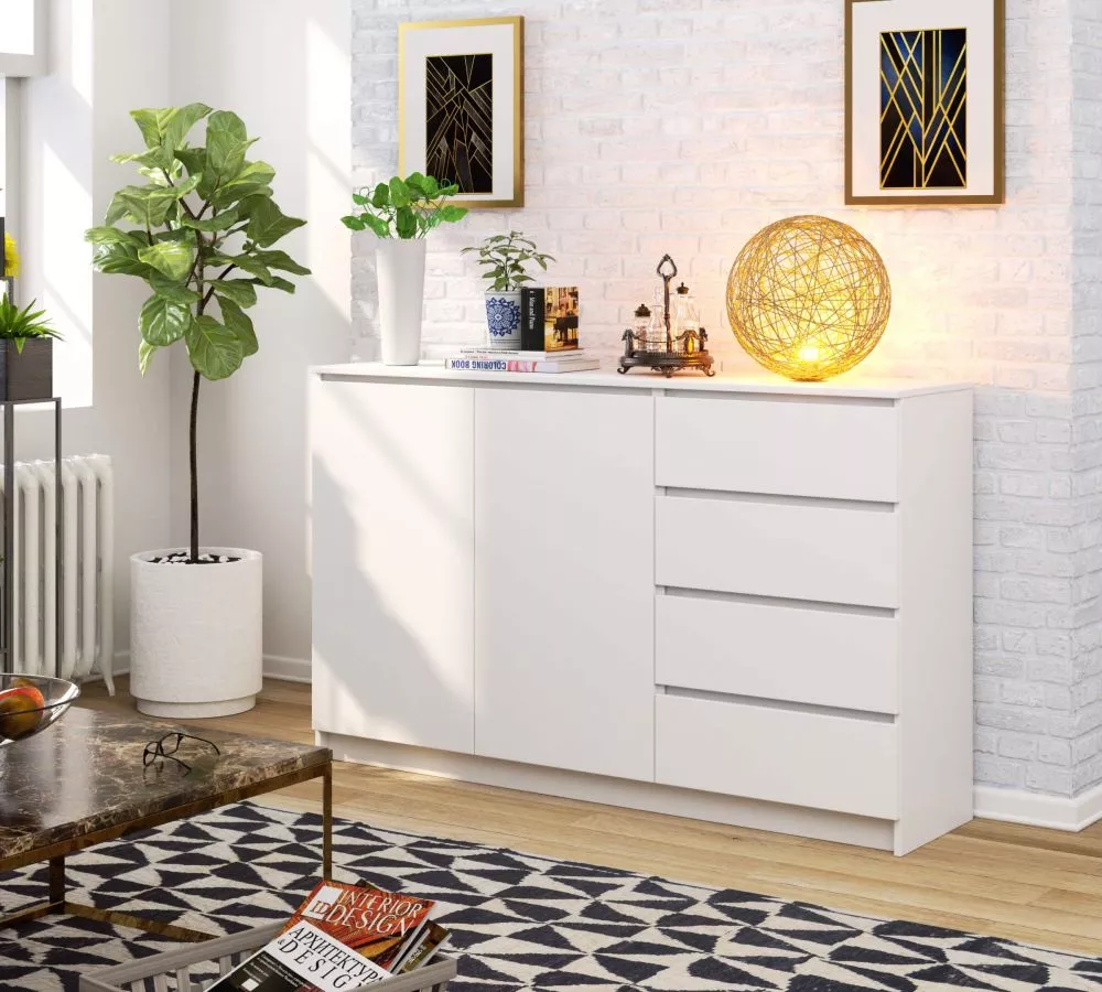 Kumode K013 · Balts · 160 × 40 × 99 cm