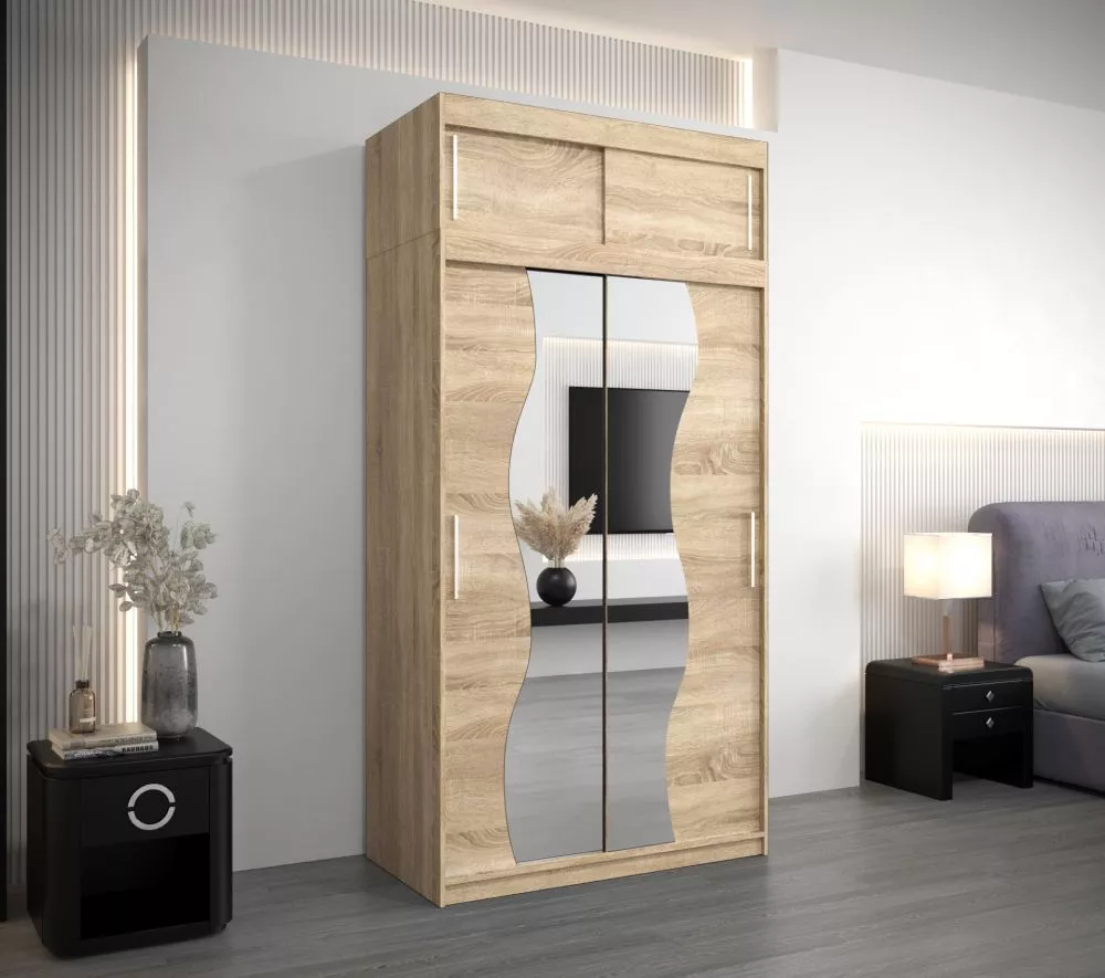 Skapis Madryt Plus · Sonoma · 120 × 62 × 240 cm