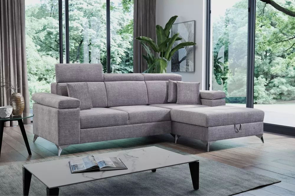 Dīvāns Brico Mini Standard · Pelēks · 170 × 254 × 93 cm