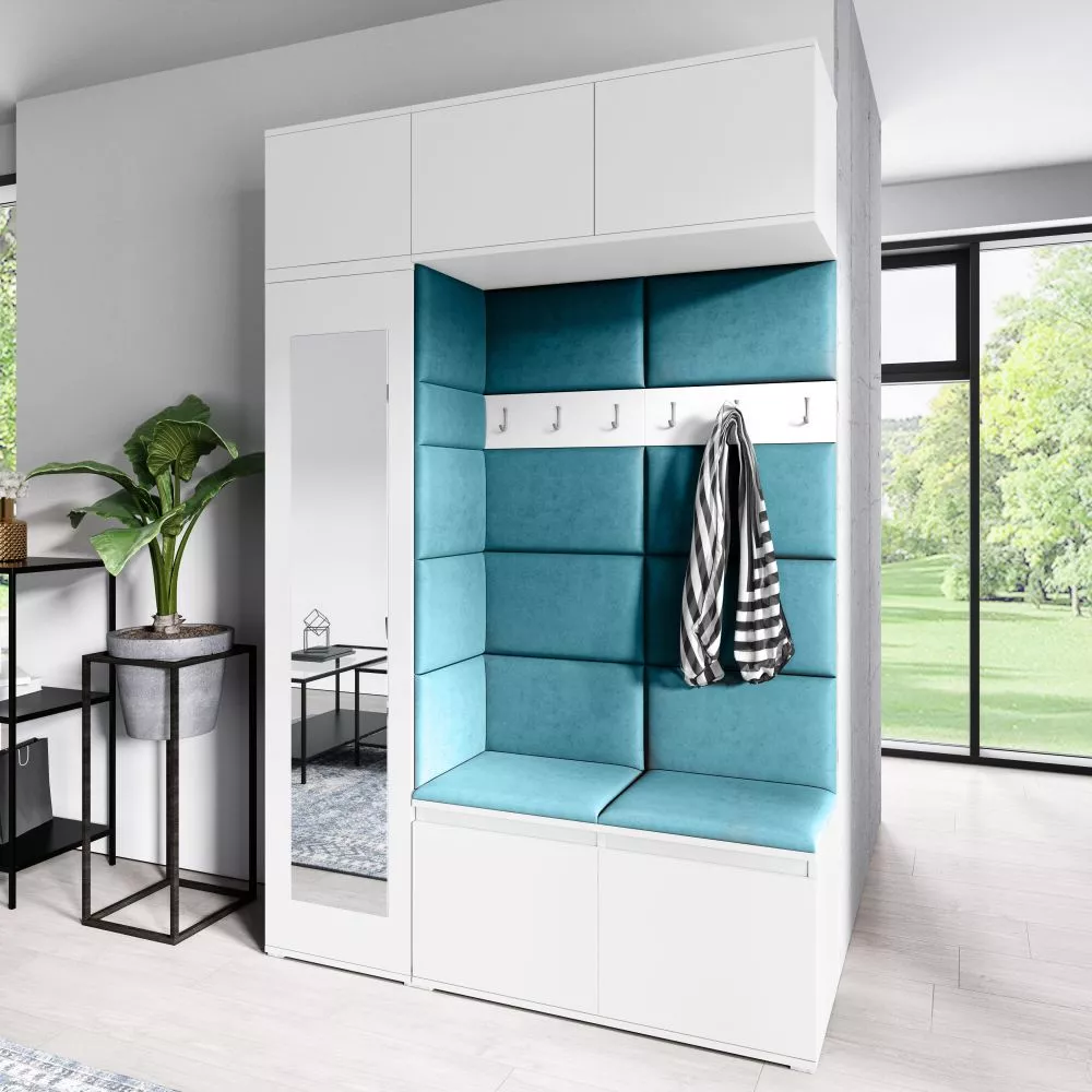 Apavu plaukts Emi 21 Trinity Korpusa krāsa: balts, · 145 × 225 × 40 cm