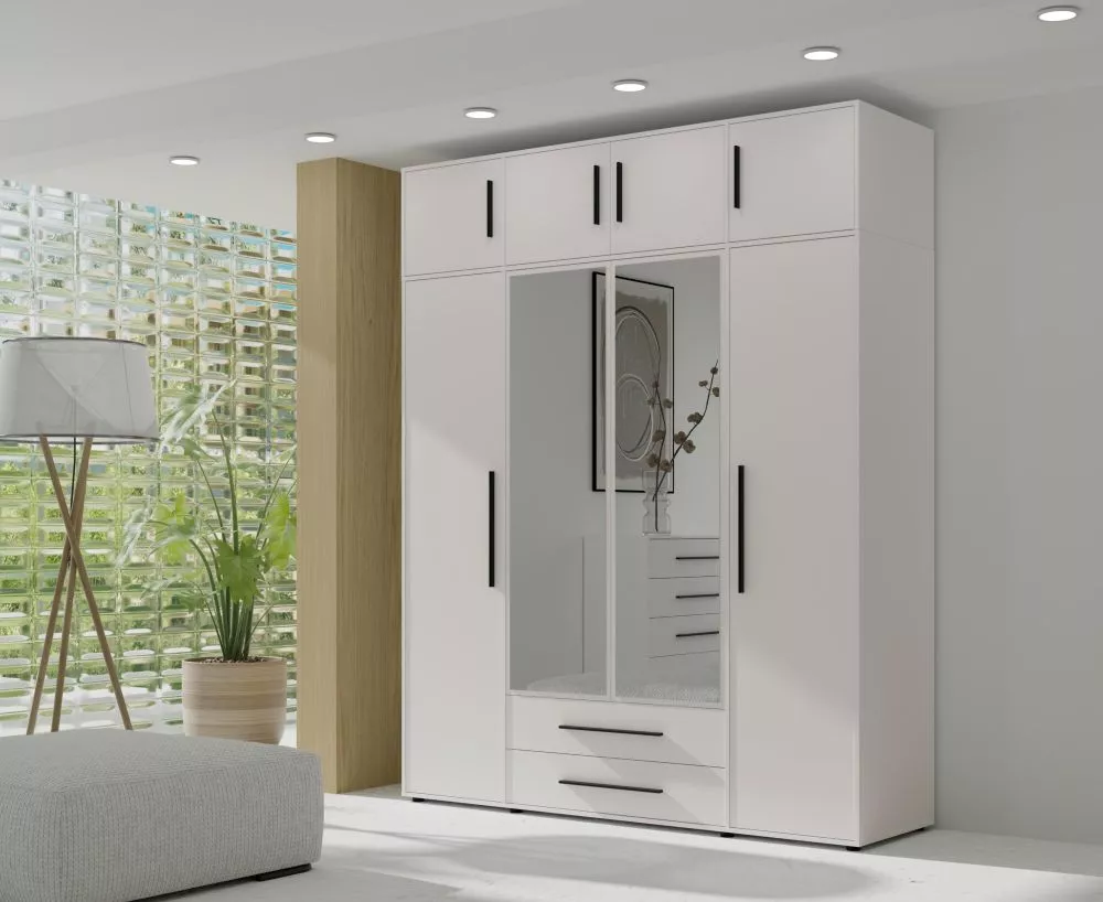 Skapis Maxione MX-13 Premium · Balts · 198 × 59 × 248.5 cm