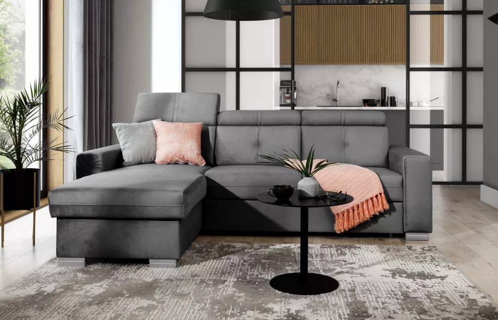 Dīvāns Fresia Premium Standard · Pelēks · 176 × 247 × 104 cm