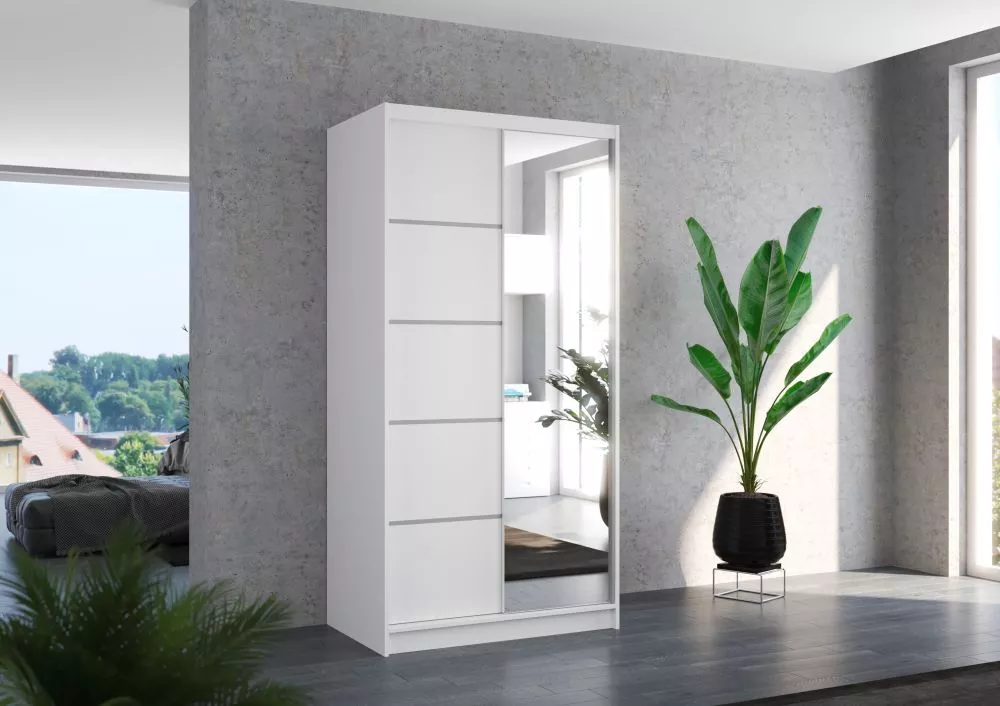 Skapis Orlando Mirror · 100 × 58 × 200 cm