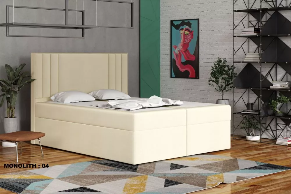 Gulta Cosmo 1 Standard Guļamvietas platums: 180 cm, Guļamvietas garums: 200 cm, · Krēma · 182 × 210 × 120 cm