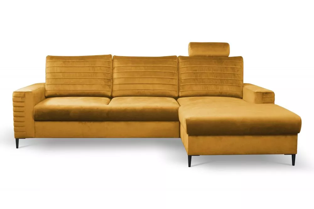 Dīvāns Collin standard · Dzeltens · 165 × 252 × 99 cm