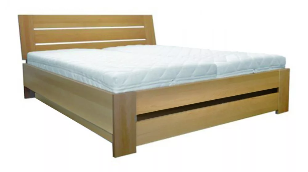 Gulta LK 192 BOX ar stelāžu Guļamvietas platums: 200 cm, Guļamvietas garums: 200 cm, stelāžas tips: metāla, · Dižskābard