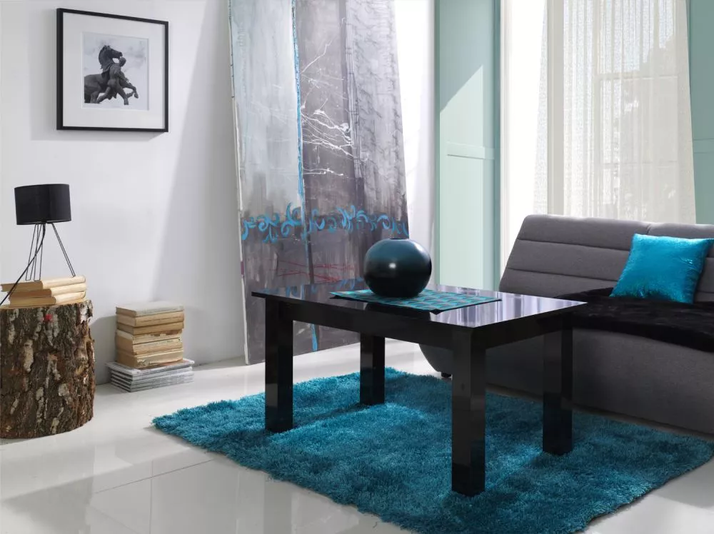 Žurnālgalds T26 · Melns · 62 × 102 × 52 cm