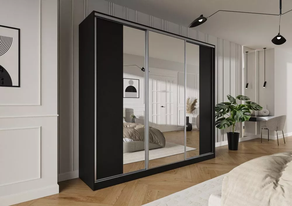 Skapis Trend 5 · Melns · 275 × 60 × 245 cm