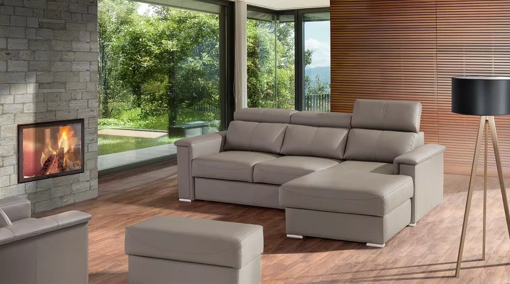Dīvāns Tropic 1 standard · Kapučīno · 183 × 245 × 85 cm