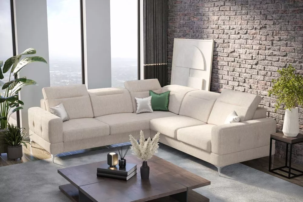 Dīvāns Malibu Max standard · Bēšs · 250 × 250 × 90 cm