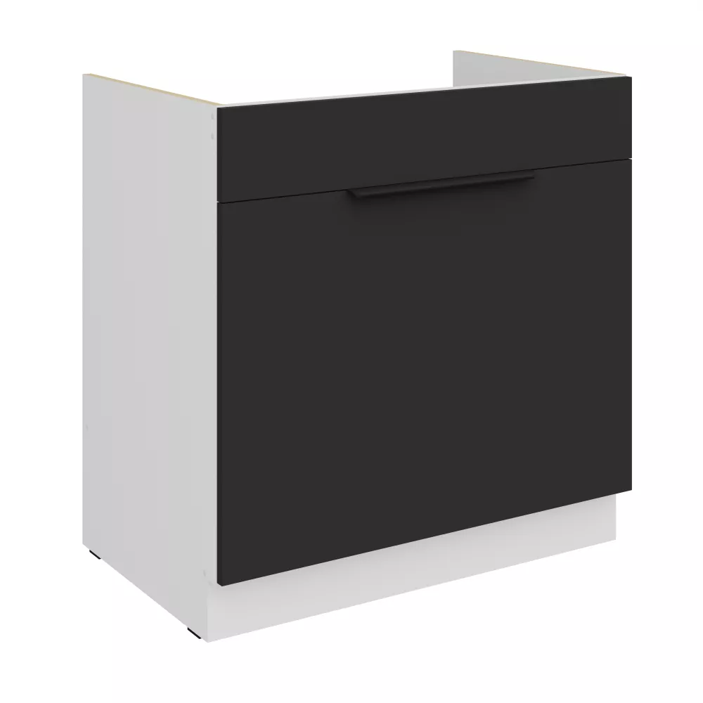 Virtuves skapis Aria Black 80 ZL 1S BB