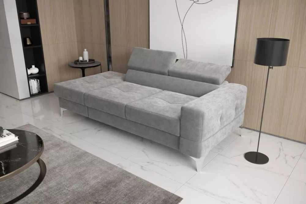 Dīvāns Toscania 2S Premium standard · Gaiši pelēks · 97 × 205 × 78 cm