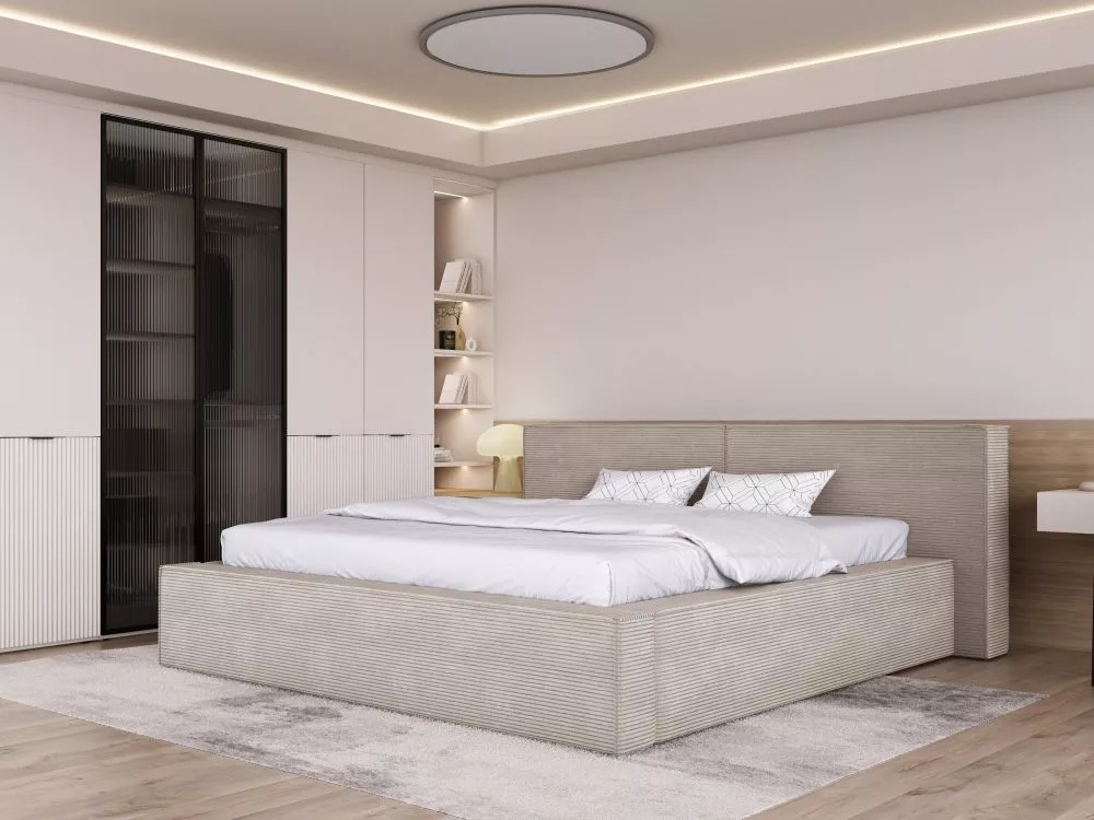Gulta Doha ar stelāžu Guļamvietas platums: 160 cm, Guļamvietas garums: 200 cm, stelāžas tips: metāla, · 212 × 244 × 93 c