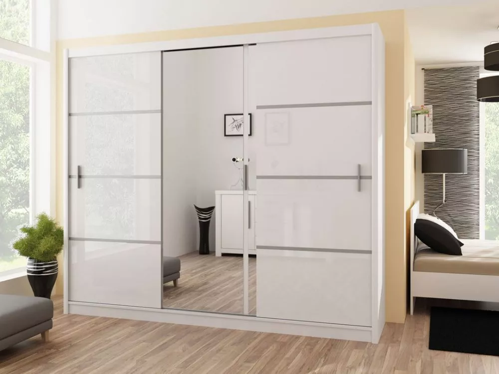 Skapis Vista · Balts · 250 × 61 × 215 cm