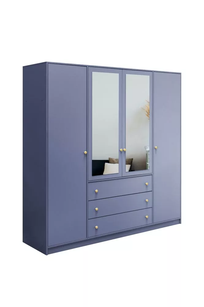 Skapis Siena 2 Modern · Zila · 196 × 57.5 × 200 cm