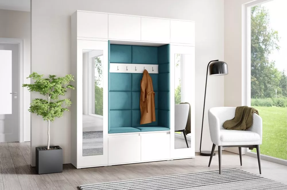 Apavu plaukts Emi 32 Trinity Korpusa krāsa: balts, · 190 × 225 × 40 cm