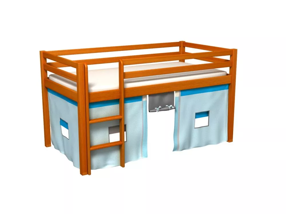 Bērnu gulta Gabi ar stelāžu Guļamvietas platums: 80 cm, Guļamvietas garums: 180 cm, · 88 × 188 × 106 cm