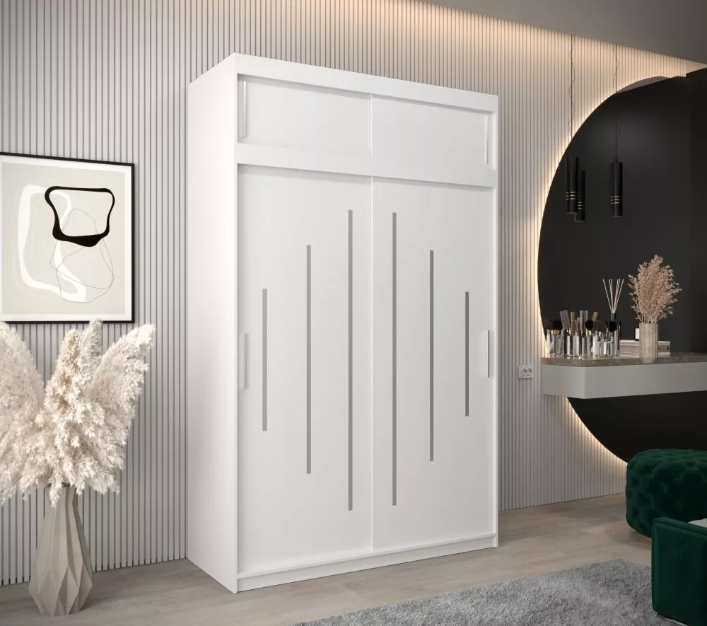 Skapis York Premium · Balts · 150 × 62 × 240 cm