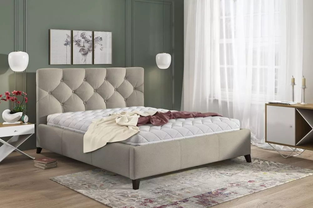 Gulta Kasandra Premium Standard ar stelāžu Guļamvietas platums: 160 cm, Guļamvietas garums: 200 cm, stelāžas tips: metāl