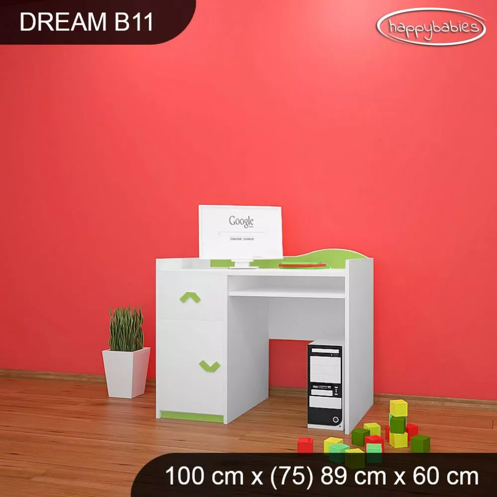 Bērnu rakstāmgalds Dream B11 Maksimālais augstums: 89 cm, · 100 × 75 × 60 cm