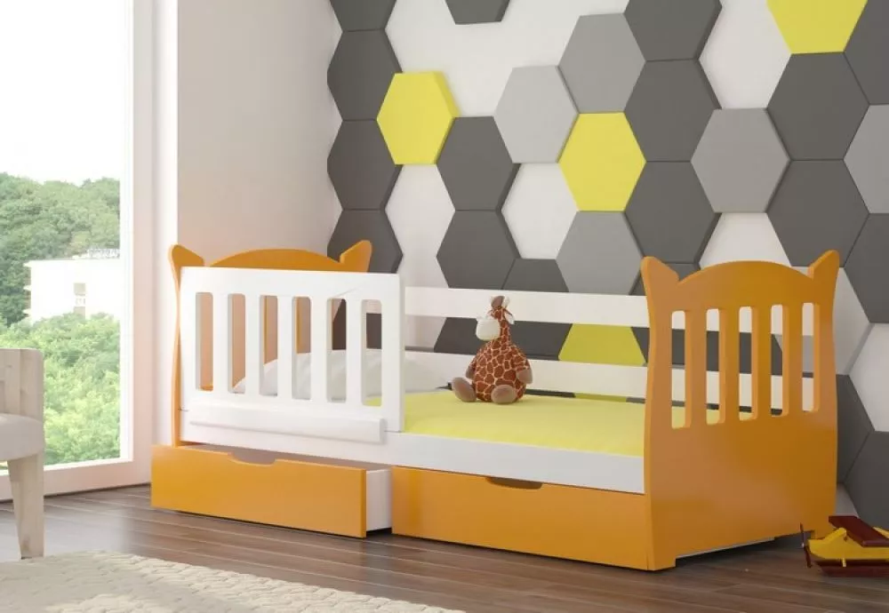 Bērnu gulta Lena Kids ar stelāžu Guļamvietas platums: 75 cm, Guļamvietas garums: 160 cm, · 91 × 165 × 75 cm