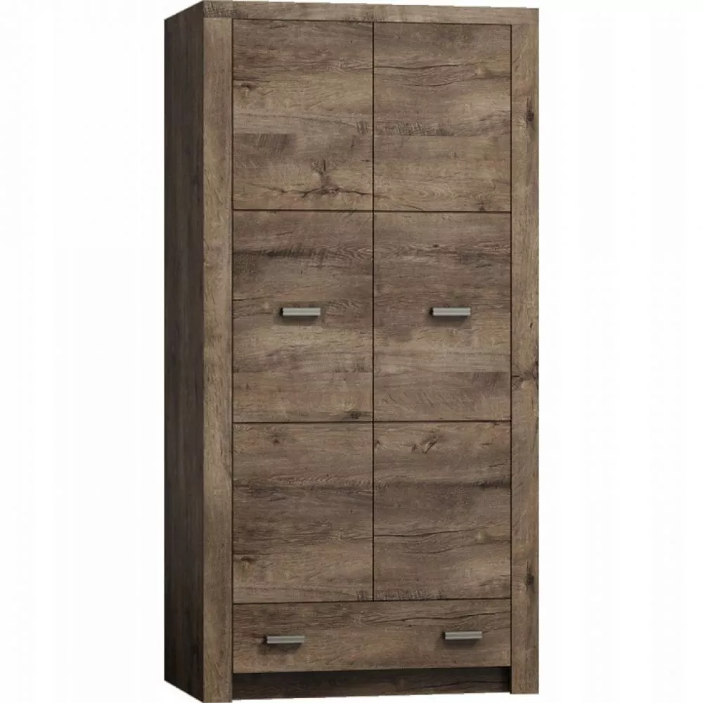 Skapis Indianapolis I1 · Tumšais osis · 96 × 58 × 192 cm