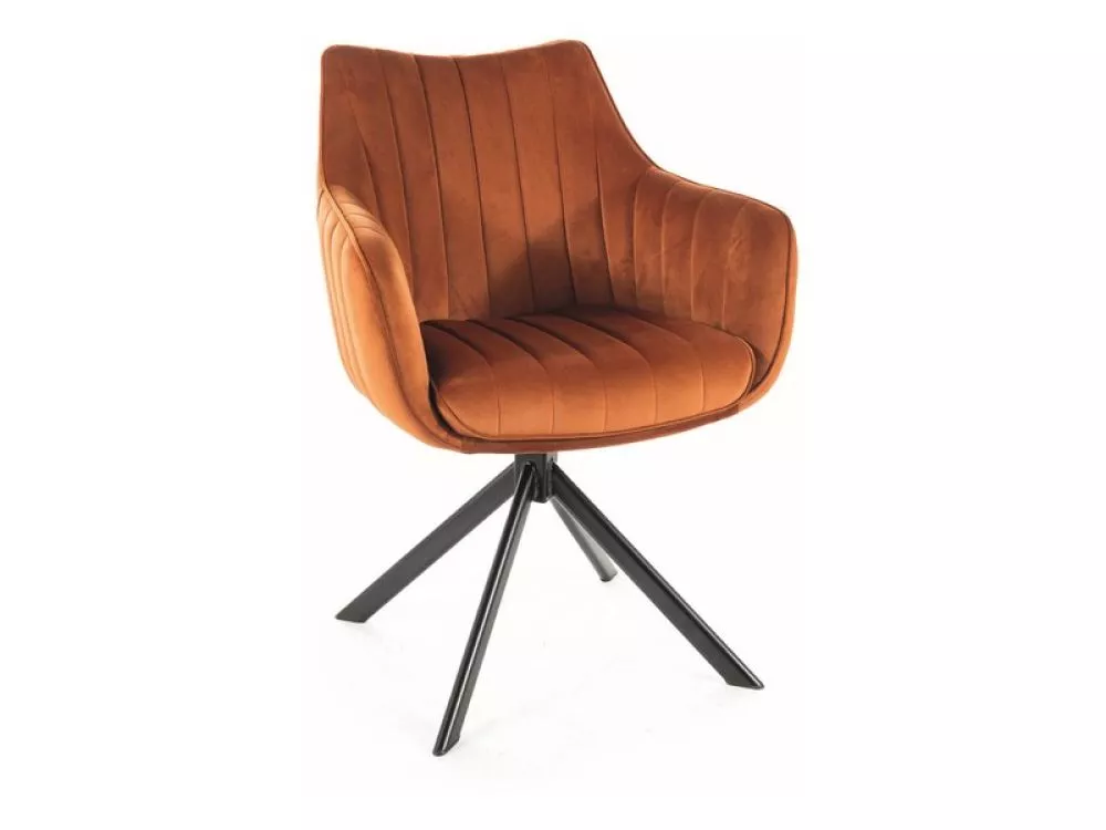 Krēsls Azalia Velvet · Oranžs · 86 × 61 × 44 cm