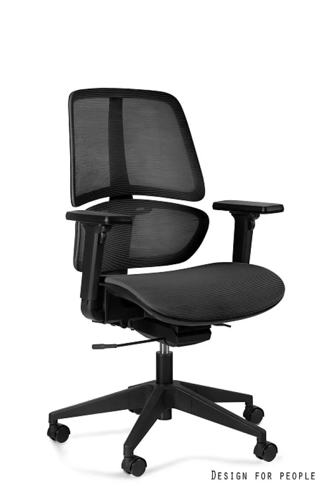 Datorkrēsls Ergo Low · Melns · 70 × 70 × 104 cm