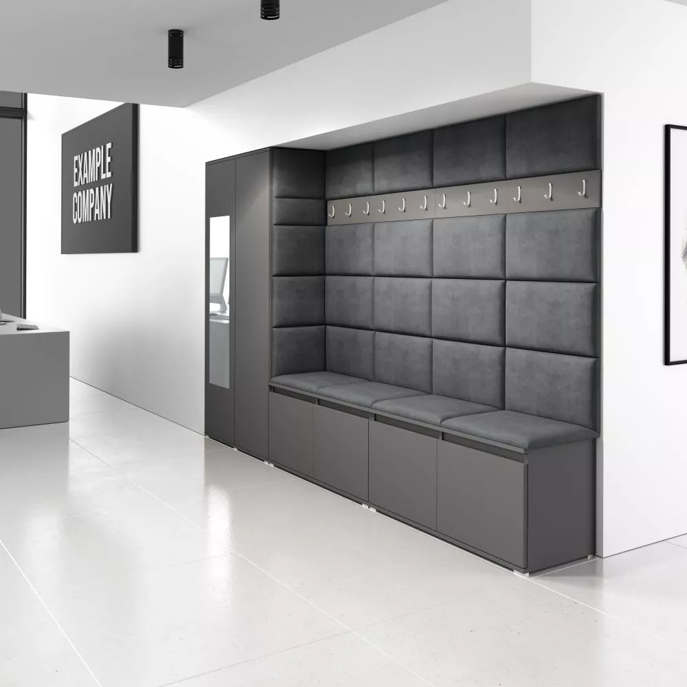 Apavu plaukts Emi 9 Trinity Korpusa krāsa: grafīts, · 290 × 185 × 40 cm