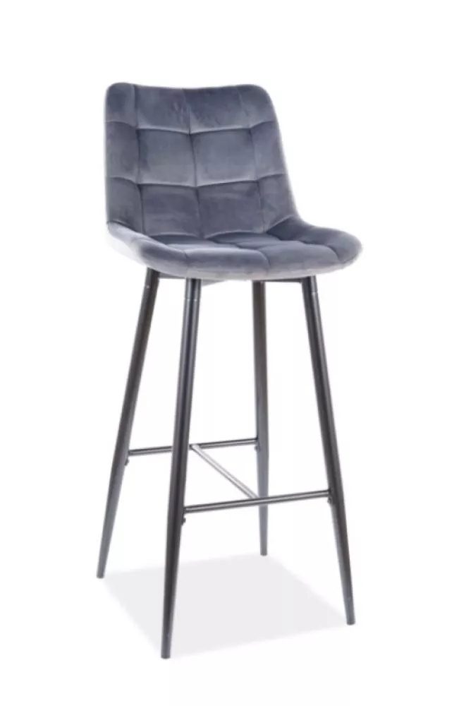 Krēsls Chic H-1 Velvet · Pelēks · 109 × 45 × 37 cm