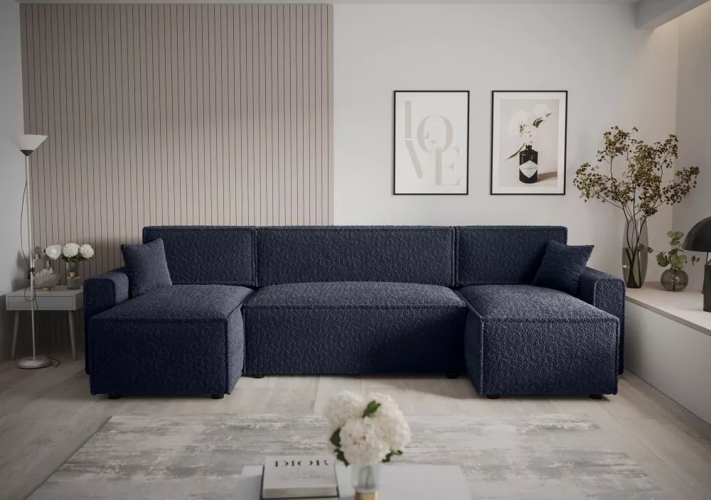 Dīvāns Mira U Bis Anthology Standard · Tumši zils · 140 × 301 × 90 cm