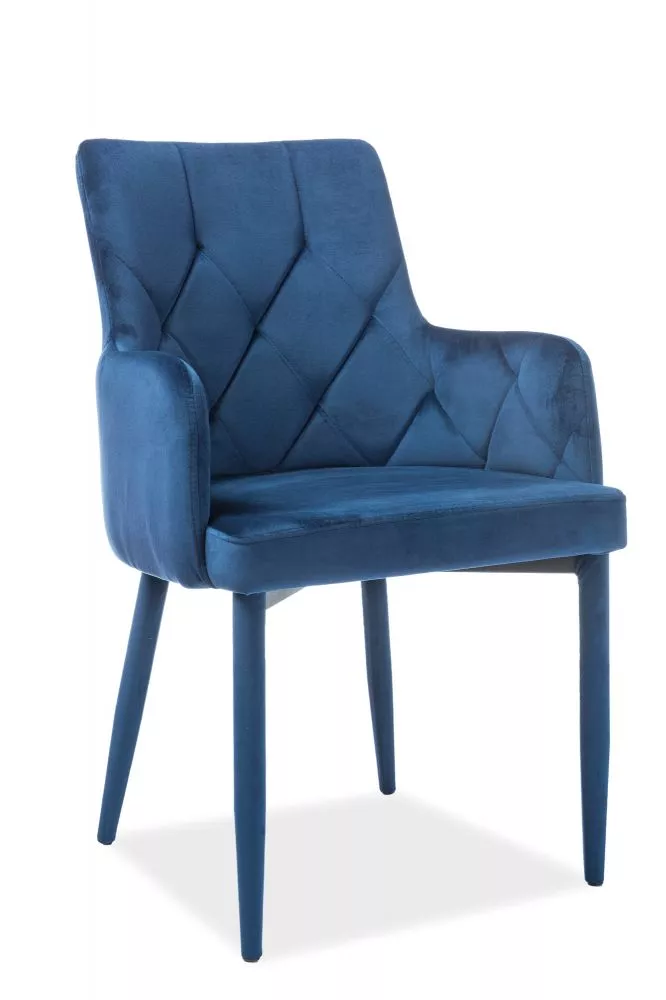 Krēsls Ricardo Velvet · Zila · 87 × 57 × 55 cm