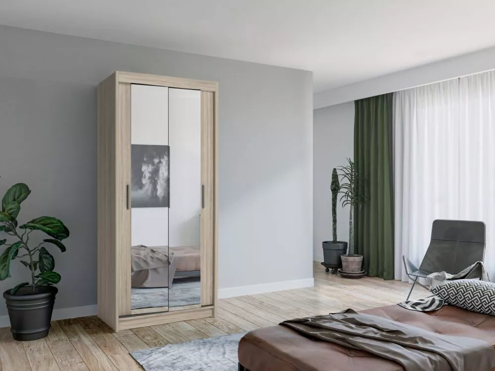 Skapis Mini Chanti 90 · Sonoma · 90 × 61 × 200 cm