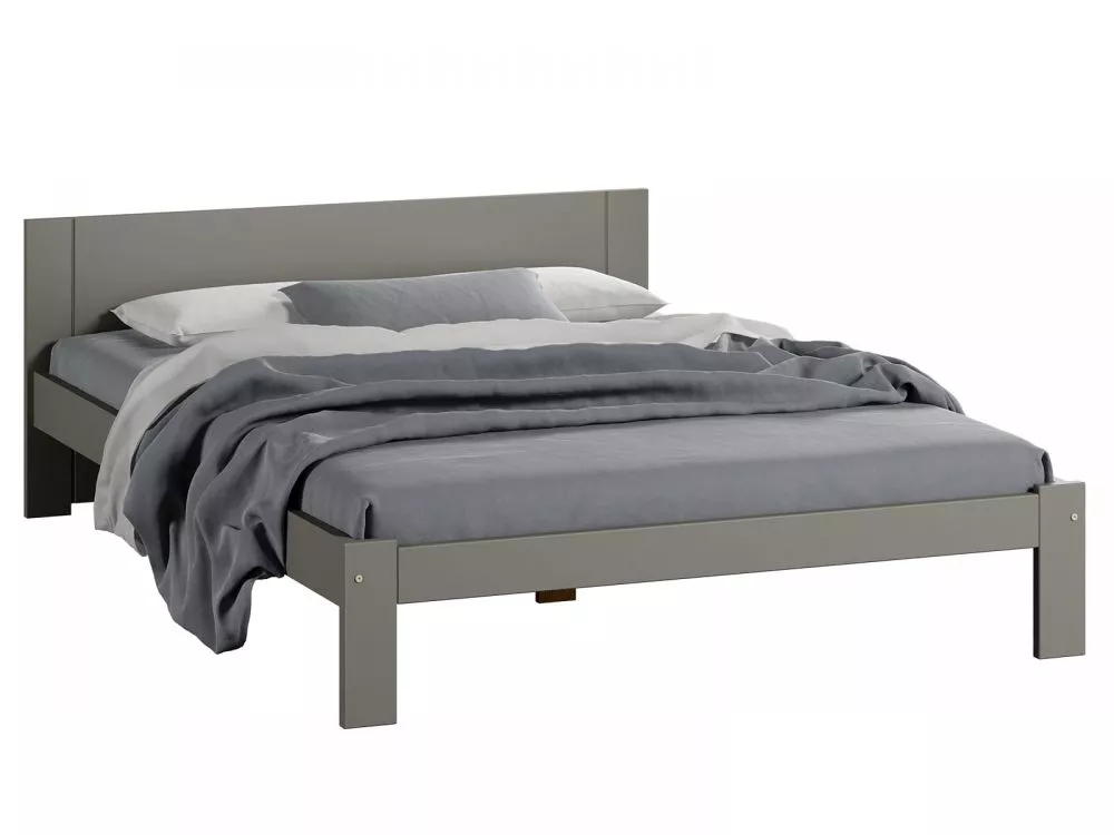 Gulta DMD-5 Magnat ar stelāžu Guļamvietas platums: 120 cm, Guļamvietas garums: 200 cm, · Pelēks · 128 × 206 × 65 cm