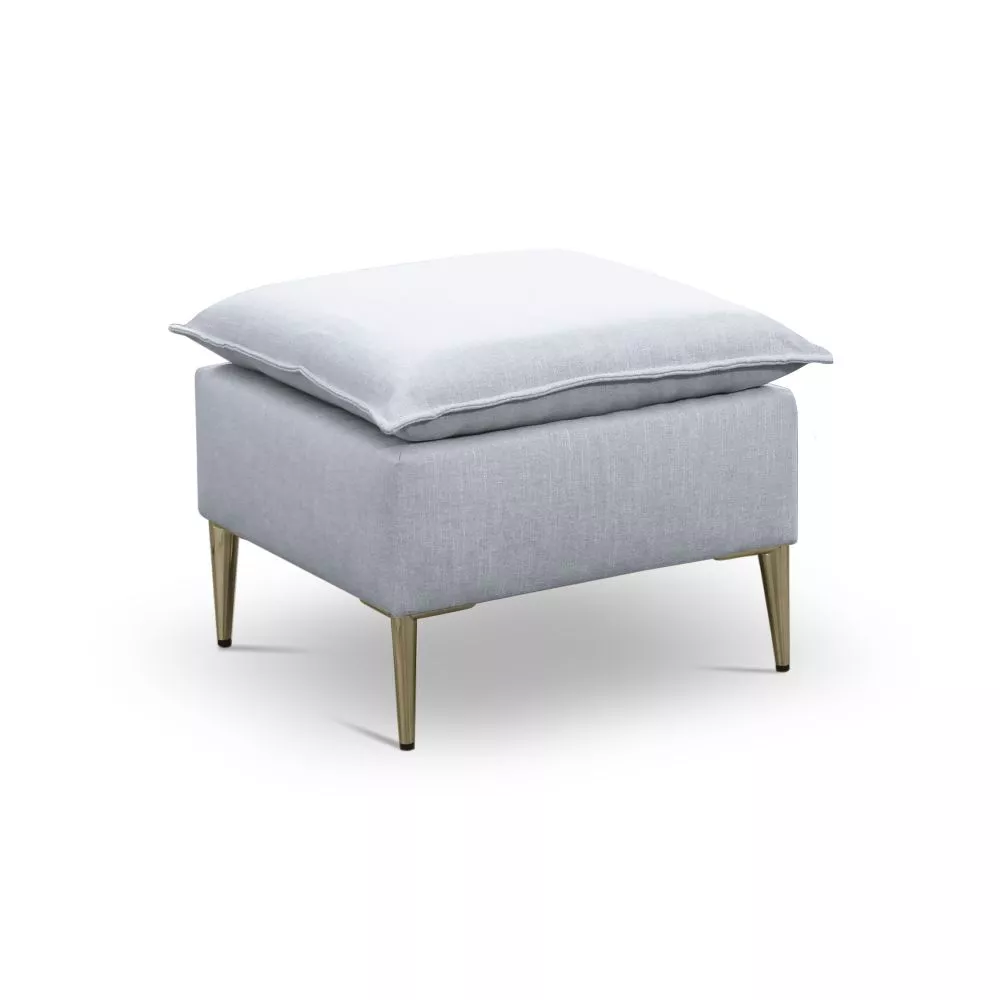 Pufs Bregi P Gold Standard Auduma numurs: Terra 06, · Gaiši pelēks · 50 × 45 × 50 cm