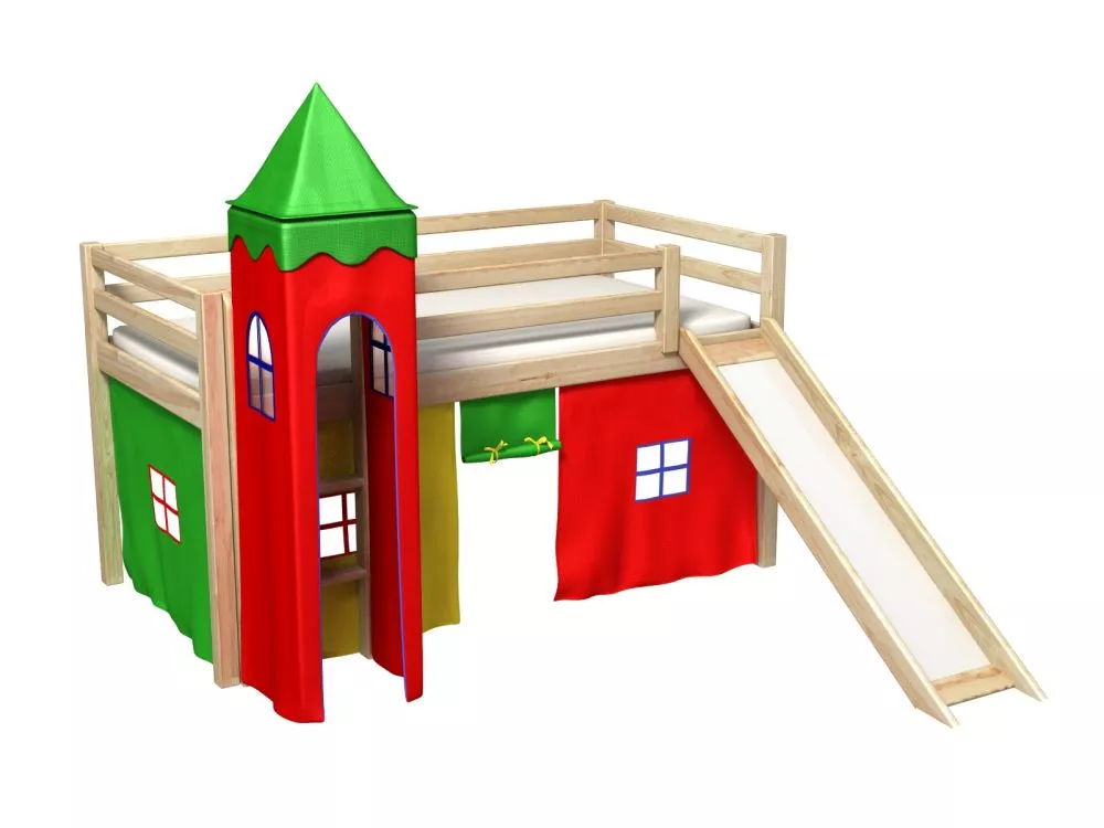 Bērnu gulta Gabi Z Tower ar stelāžu Guļamvietas platums: 80 cm, Guļamvietas garums: 180 cm, · 88 × 188 × 106 cm
