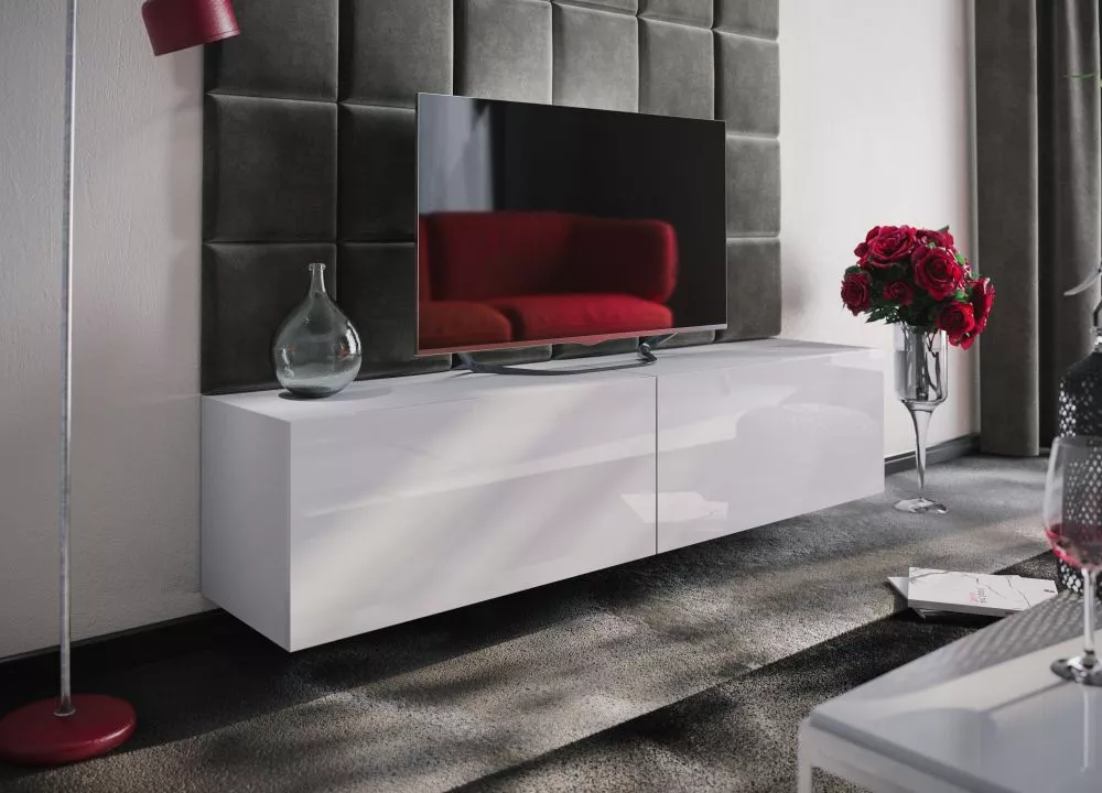 TV tumba Box 12 · Balts · 188 × 38 × 40 cm