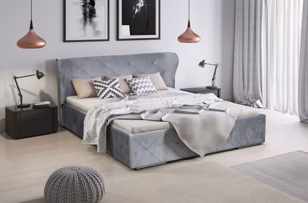 Gulta Orlando 160x200 Standard ar stelāžu Guļamvietas platums: 160 cm, Guļamvietas garums: 200 cm, stelāžas tips: koka, 