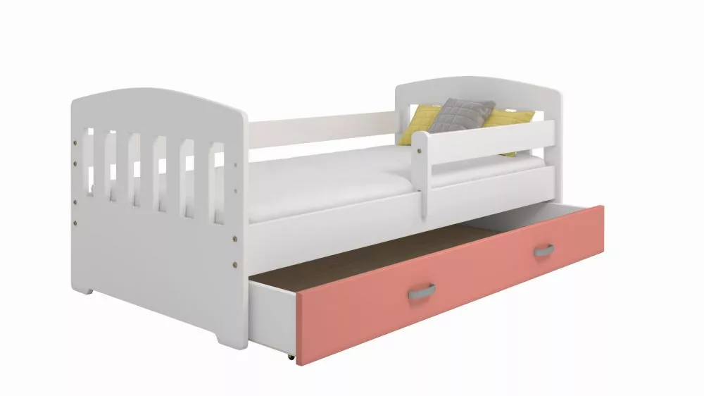 Bērnu gulta Miki B6 ar stelāžu Guļamvietas platums: 80 cm, Guļamvietas garums: 160 cm, · 85 × 164 × 65 cm