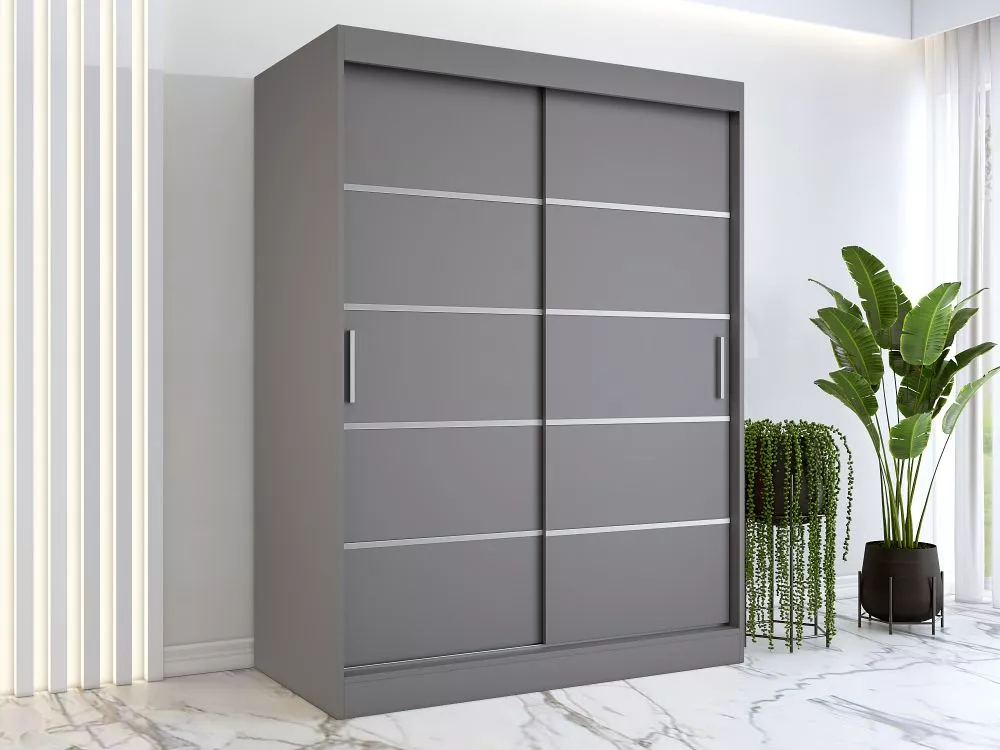 Skapis Nina Classic · Antracīts · 150 × 60 × 200 cm