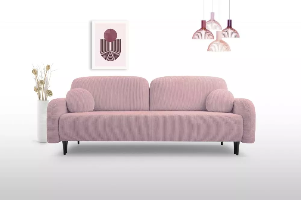 Dīvāns Cloud 3S standard · Rozā · 120 × 230 × 95 cm
