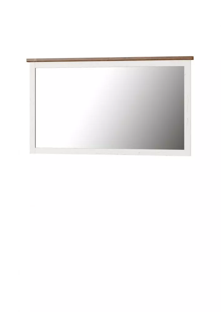 Spogulis Country 80 · Balināta priede + ozols · 140 × 5 × 80 cm