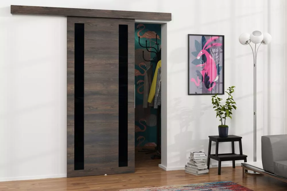 Bīdāmās durvis Malibu M-6 · Tumšais osis · 86 × 205 cm